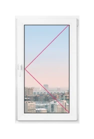 Одностворчатое окно Rehau Blitz 850x850 - 1 Одностворчатое окно Rehau Blitz 850x850 - фото - 1